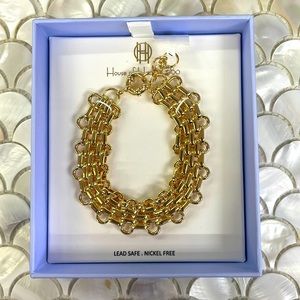 House of Harlow 1960 Gold Link Bracelet